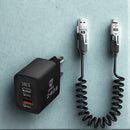 Flex Cable® Cabo Espiral 4 em 1