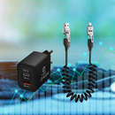 Flex Cable® Cabo Espiral 4 em 1